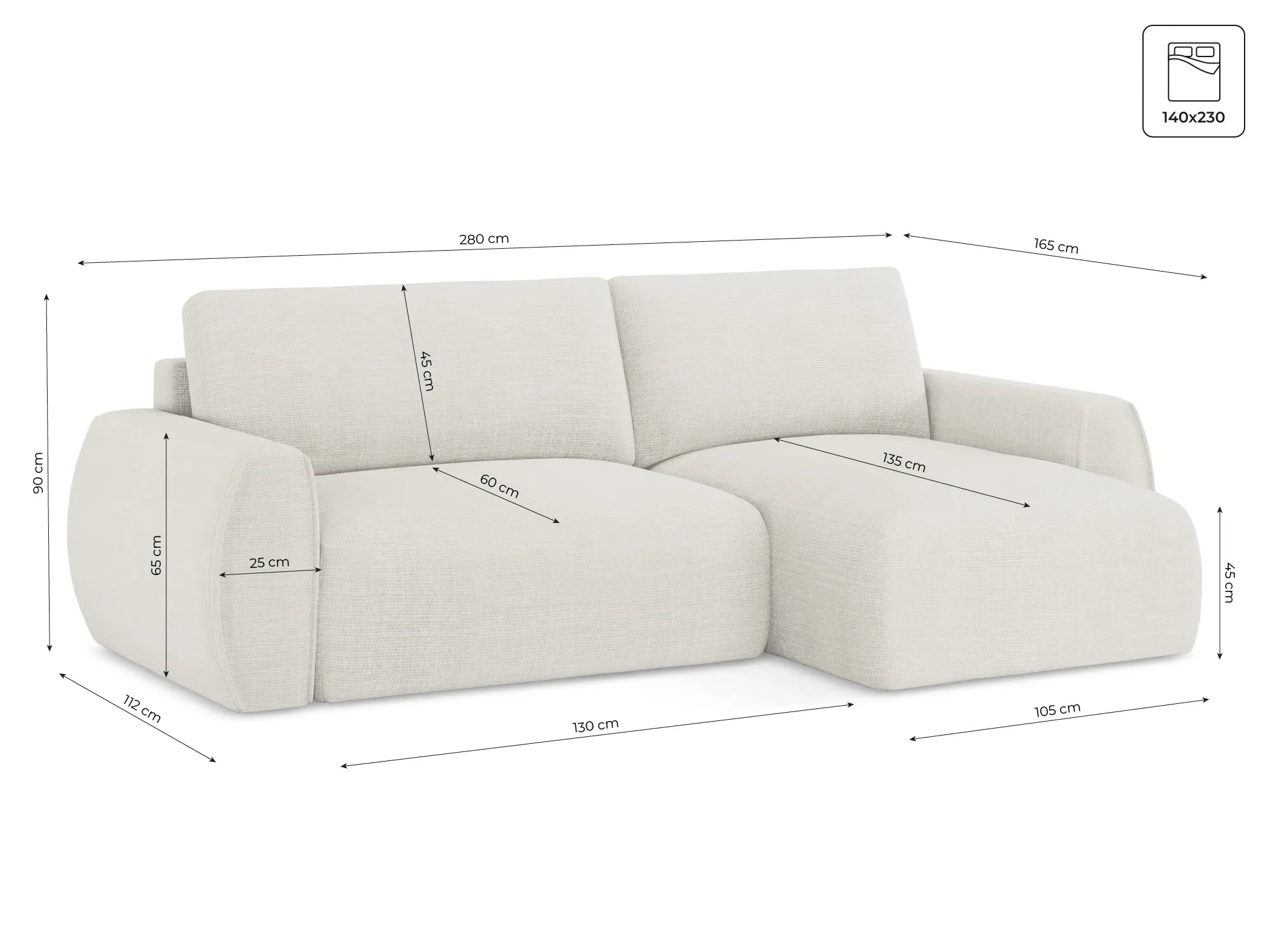 Tresor - Fabb - Ciemny beż / Lewy