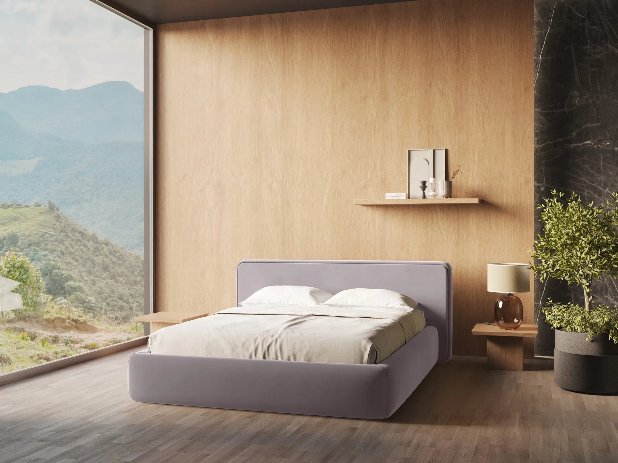 Riviera - Davis - Lawendowy - 180x200