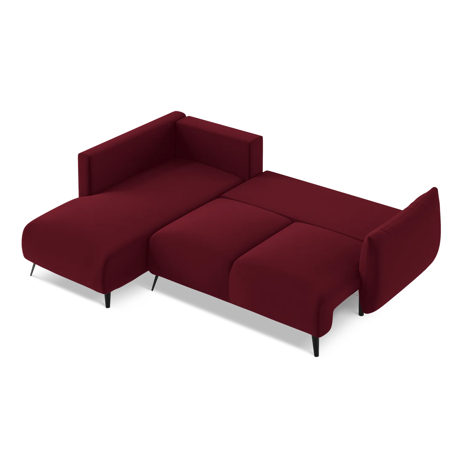 Riviera - Davis - Burgundowy / Lewy