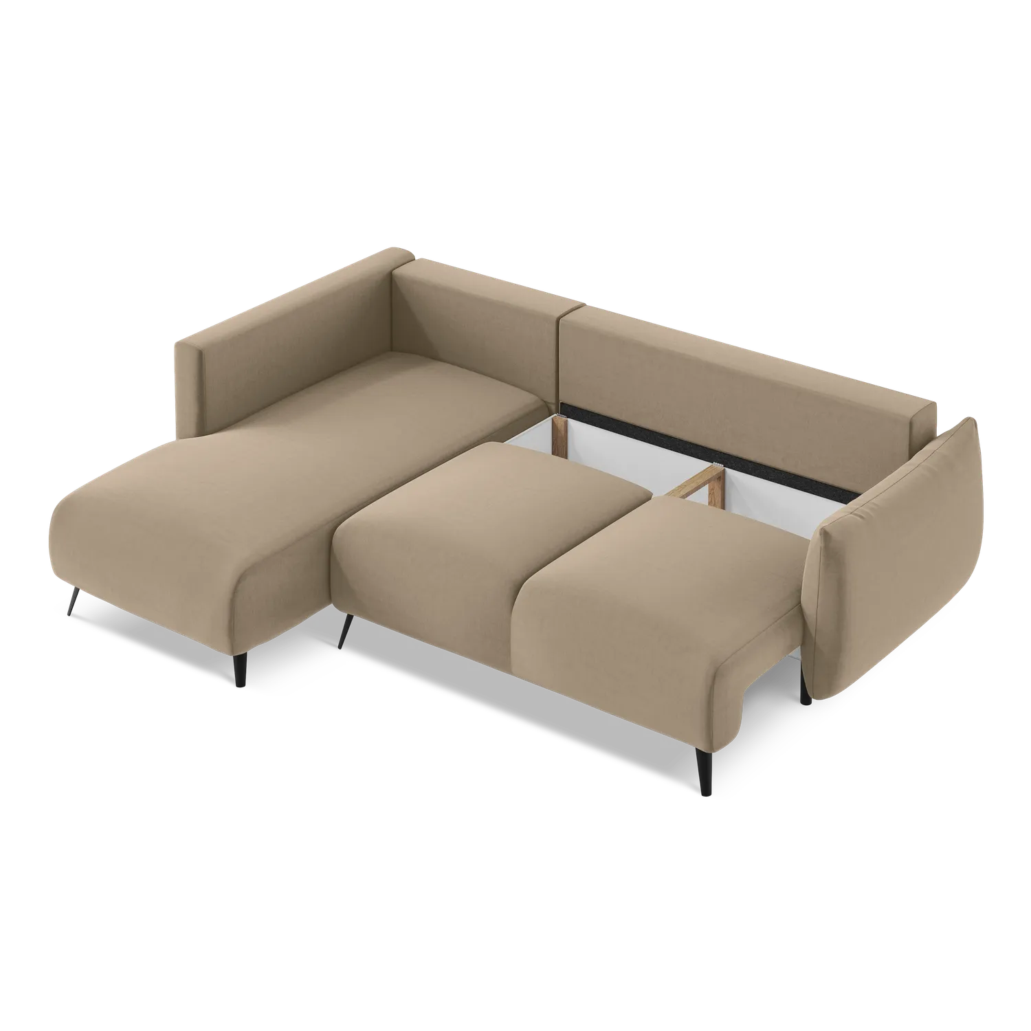 Riviera - Davis - Ciemny beż / Lewy