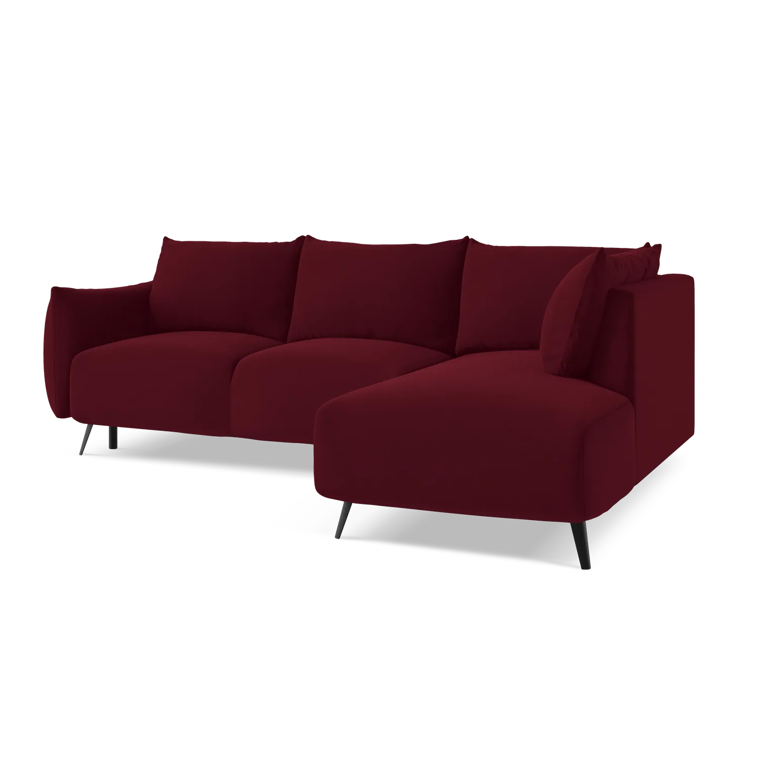 Riviera - Davis - Burgundowy / Prawy