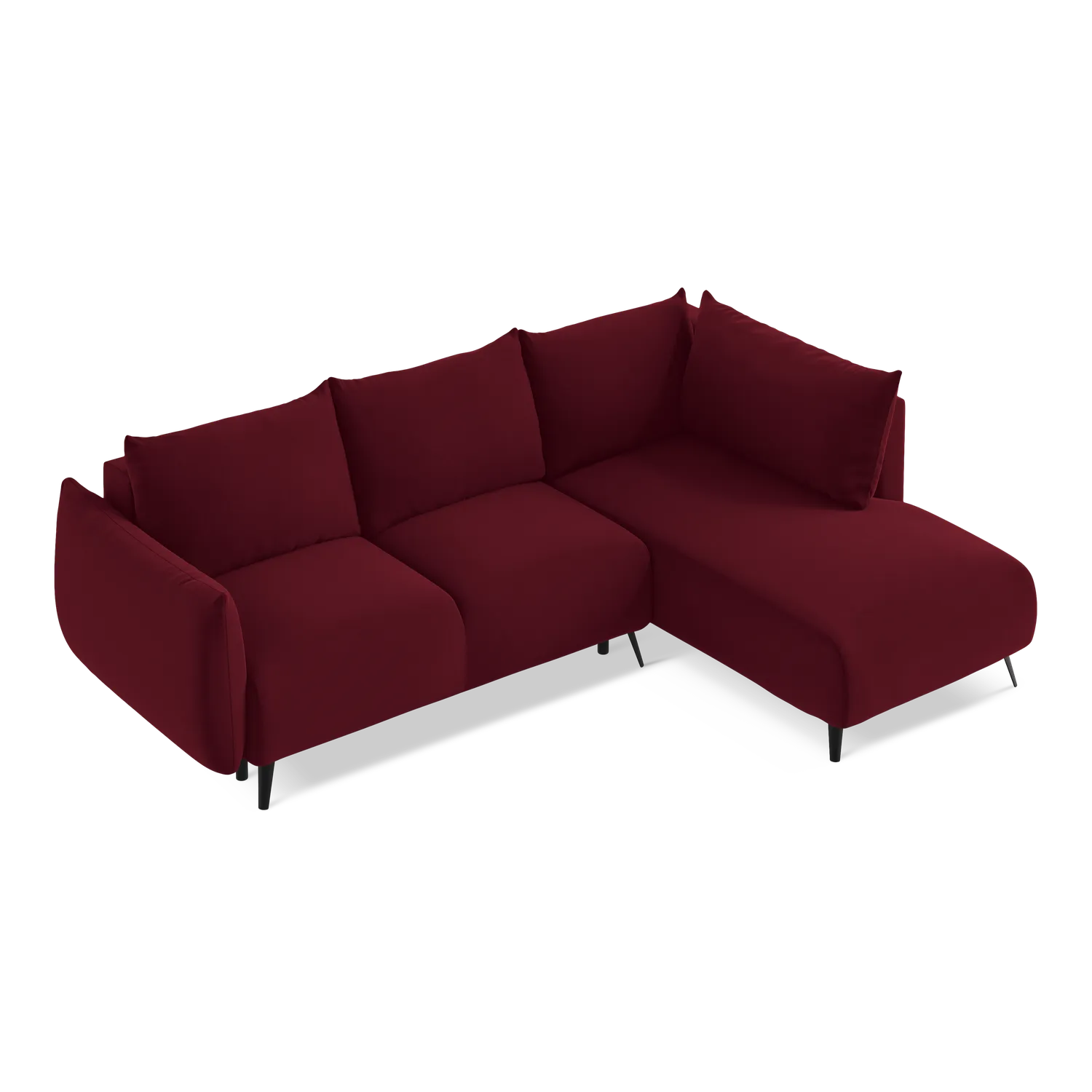 Riviera - Davis - Burgundowy / Prawy