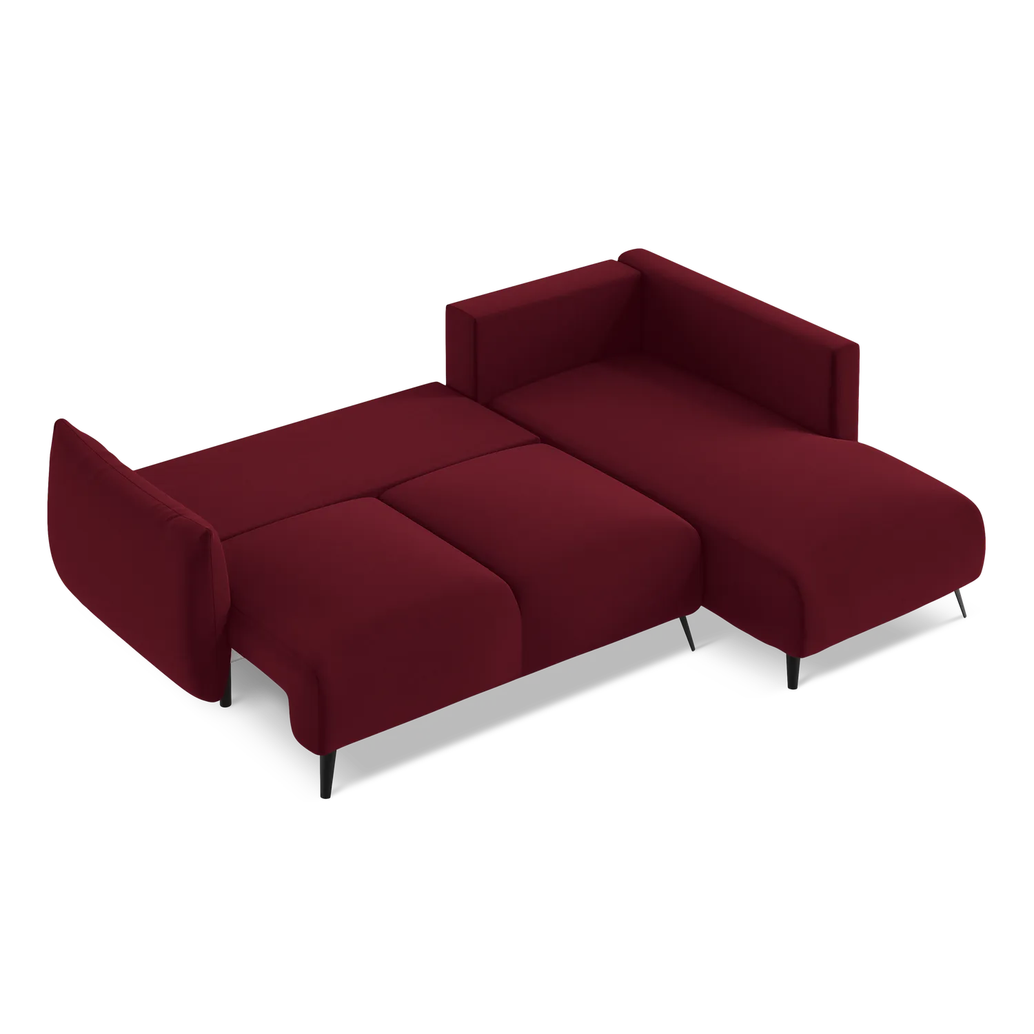 Riviera - Davis - Burgundowy / Prawy