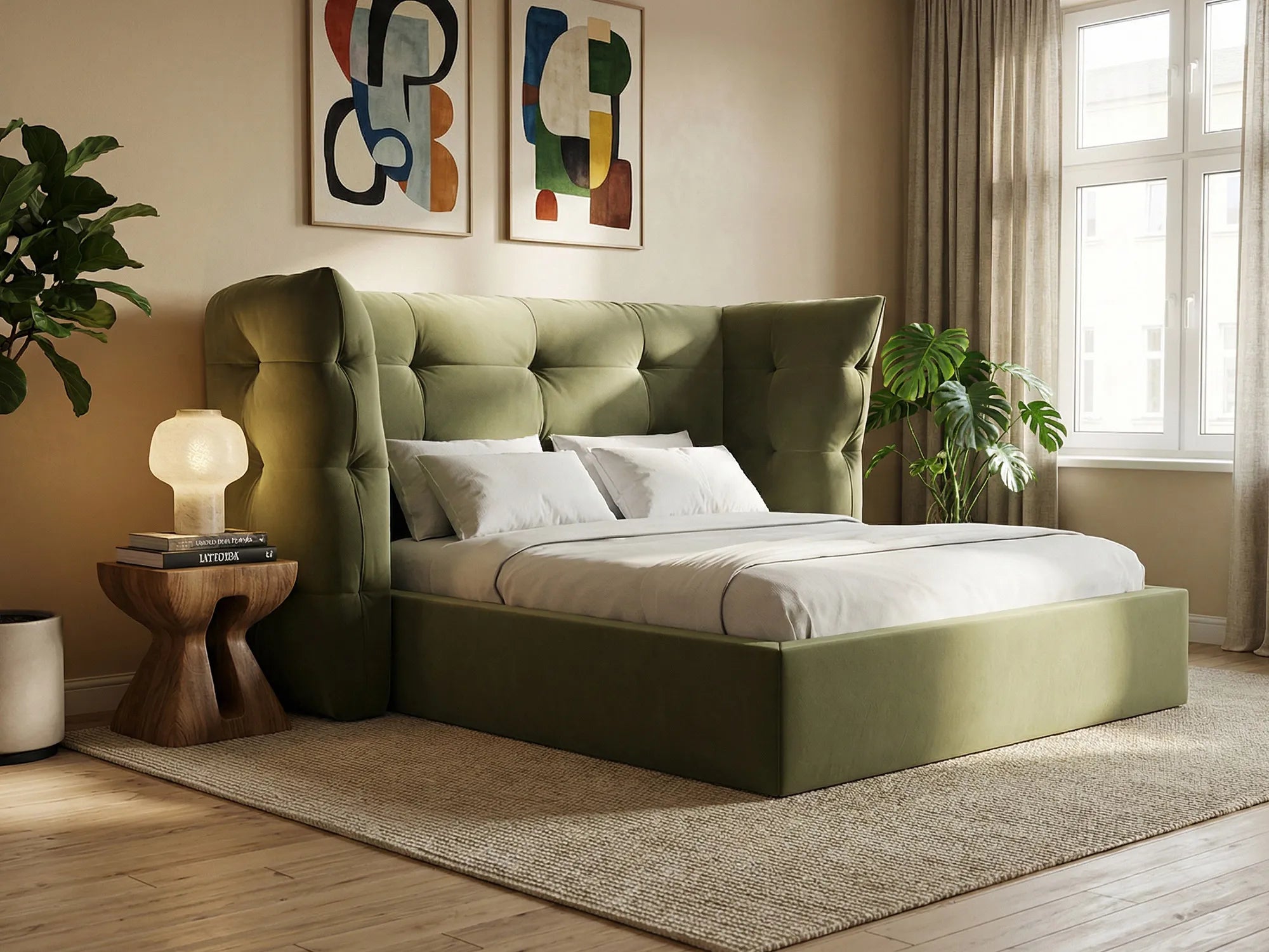 Bluvel - Fabb - Oliwkowy - 140x200