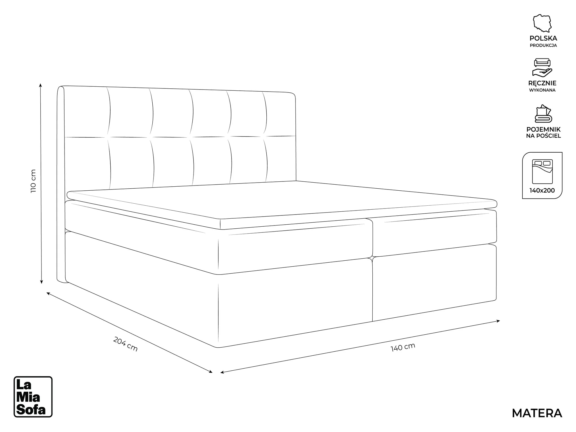 Bluvel - Fabb - Srebrny - 140x200