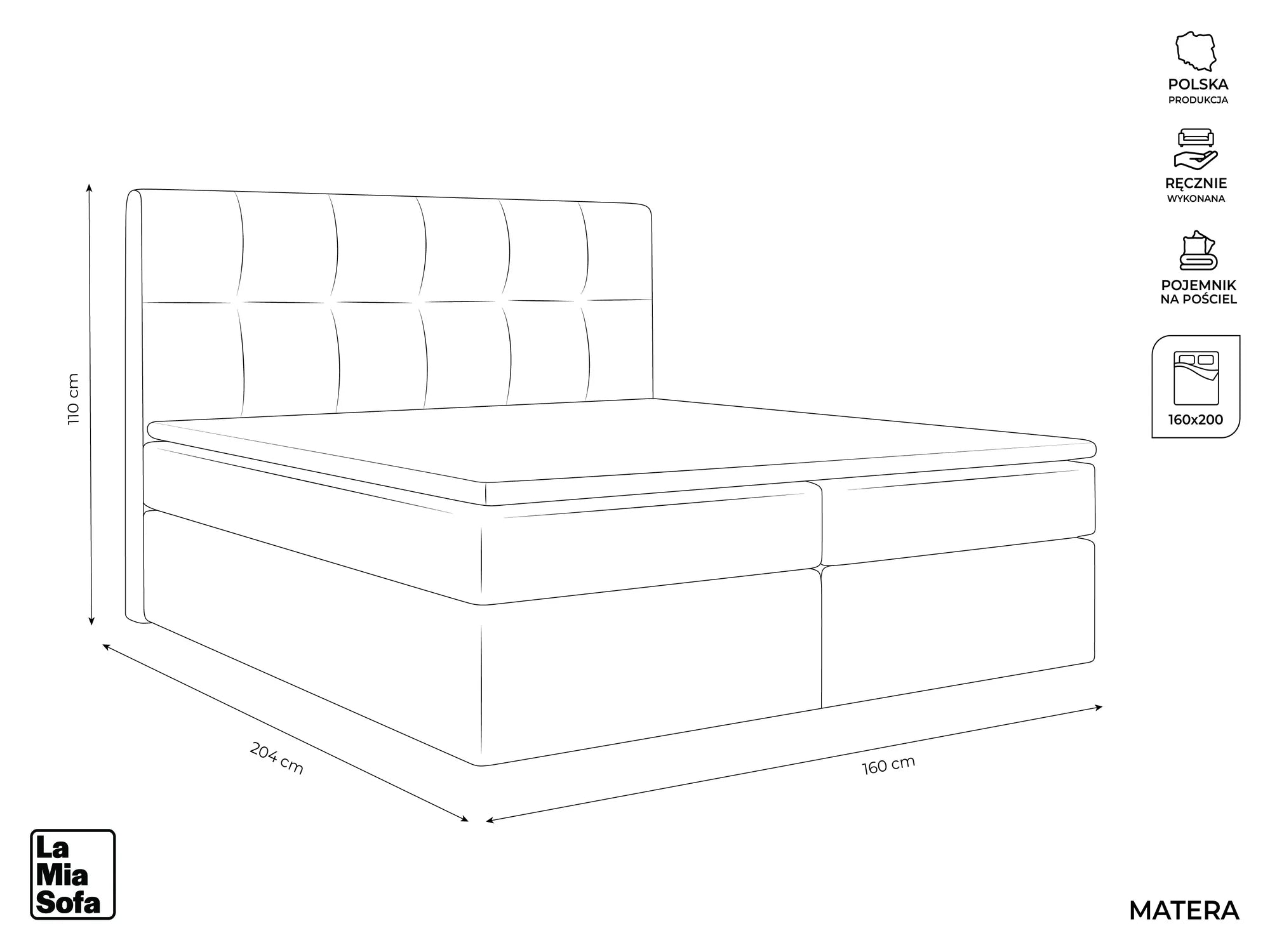 Bluvel - Fabb - Srebrny - 160x200