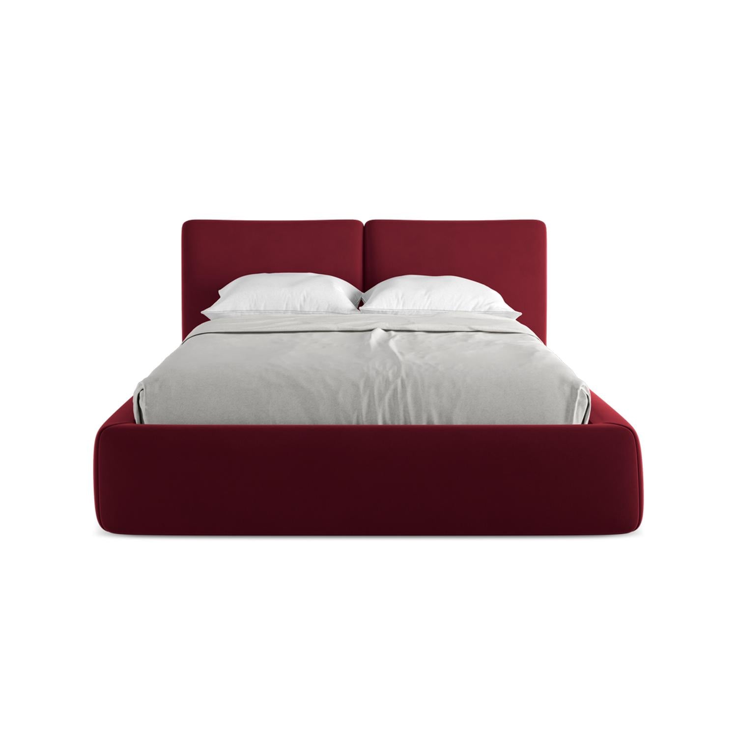 Riviera - Davis - Burgundowy - 140x200