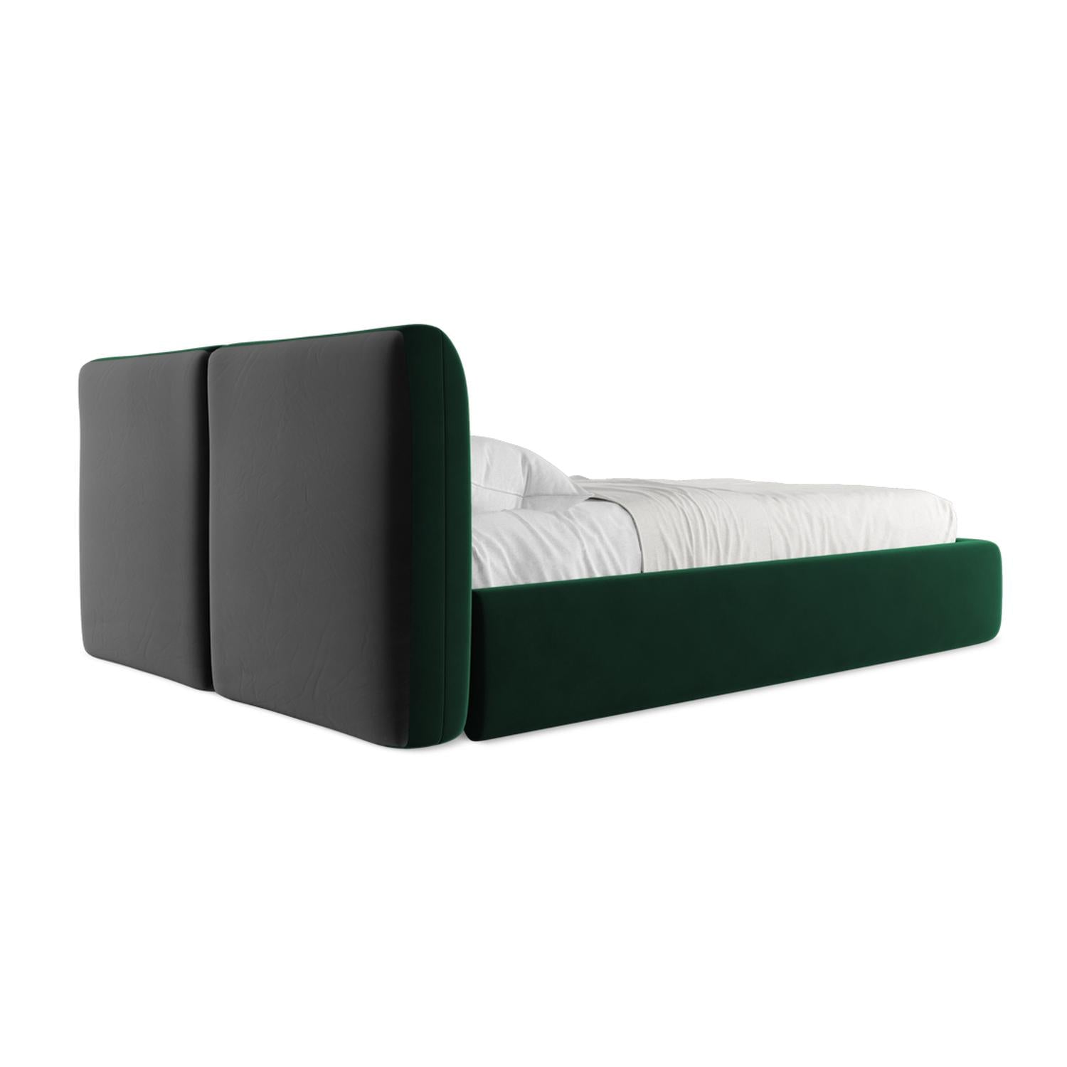 Riviera - Davis - Butelkowa zieleń - 140x200