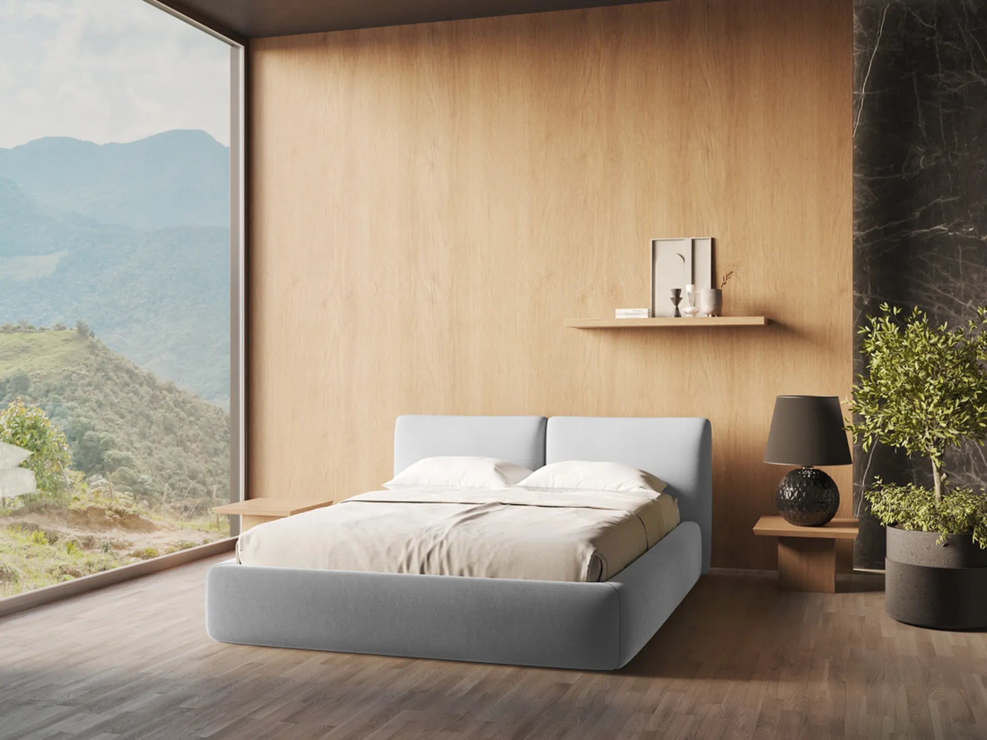 Riviera - Davis - Szary - 140x200