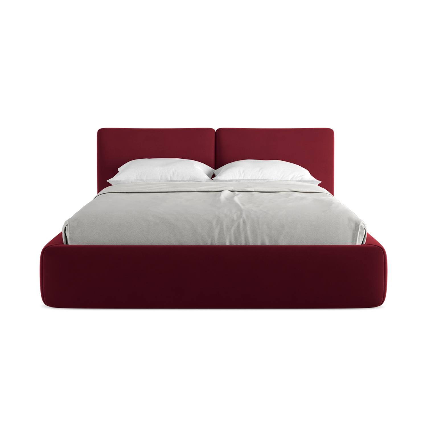 Riviera - Davis - Burgundowy - 160x200