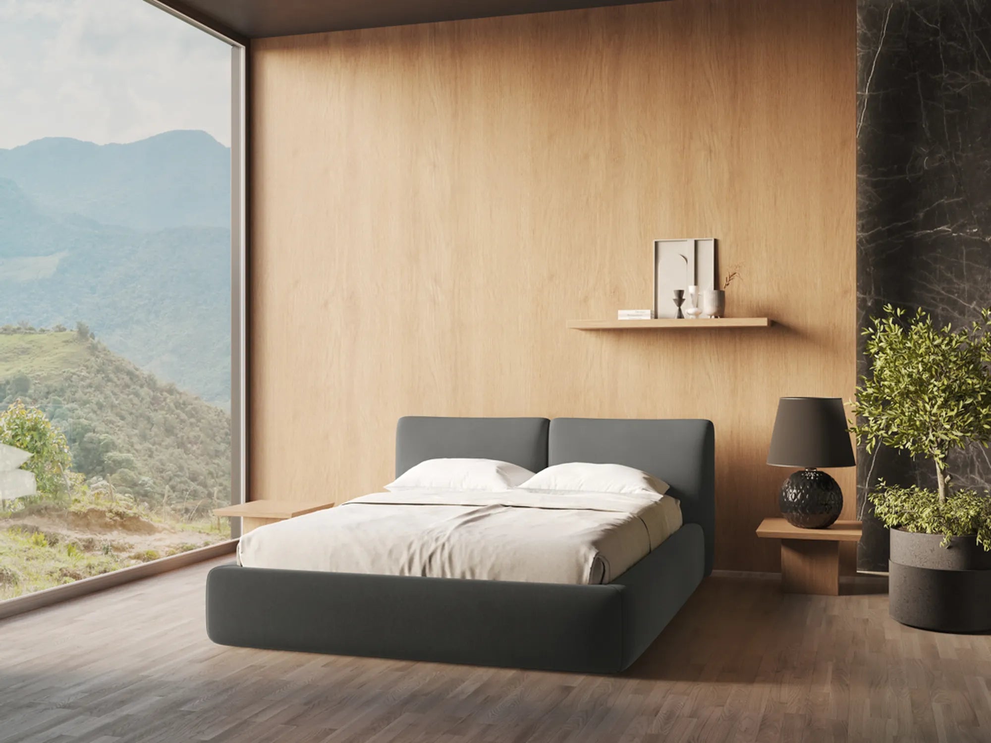 Riviera - Davis - Stalowy - 160x200