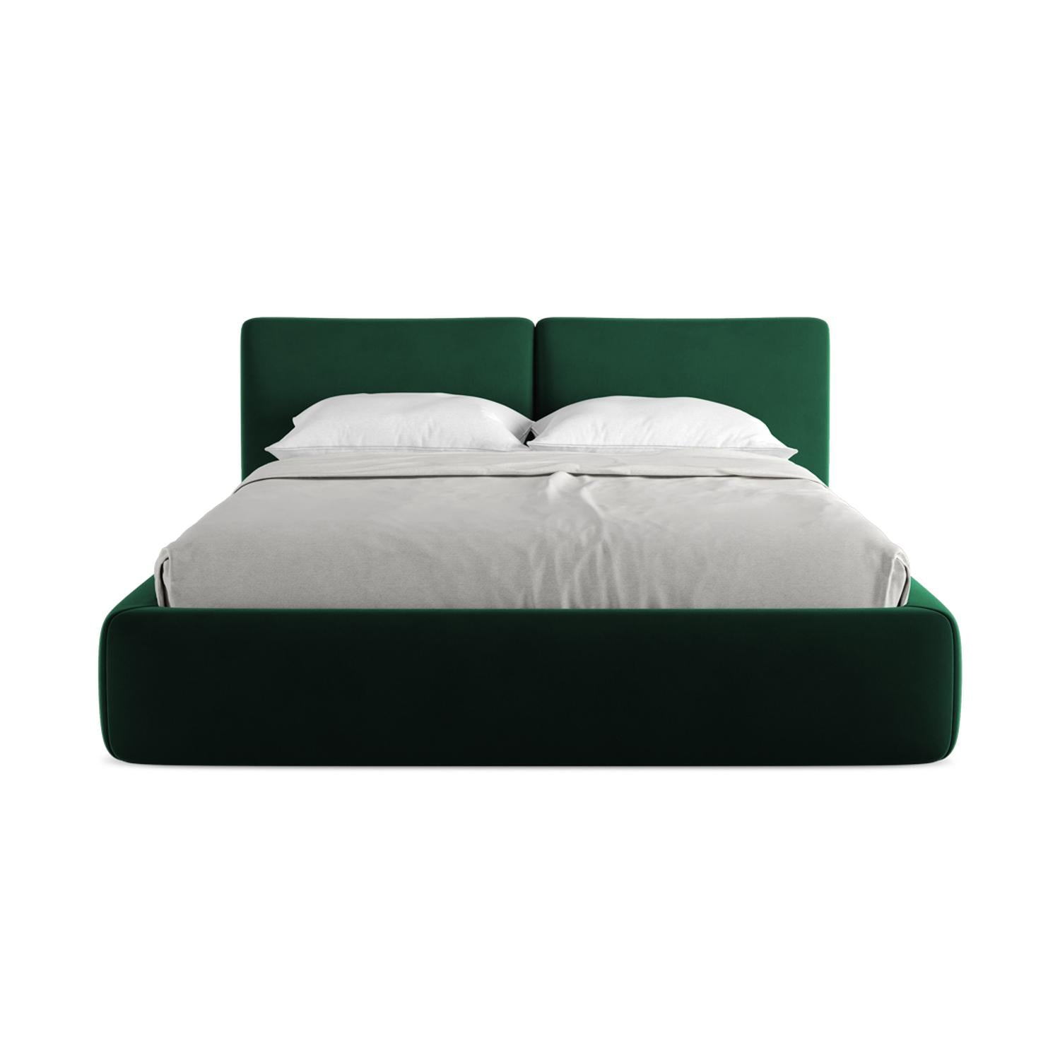 Riviera - Davis - Butelkowa zieleń - 160x200