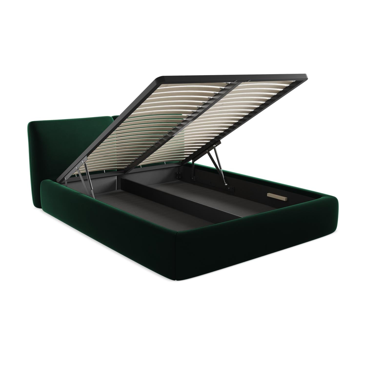 Riviera - Davis - Butelkowa zieleń - 160x200