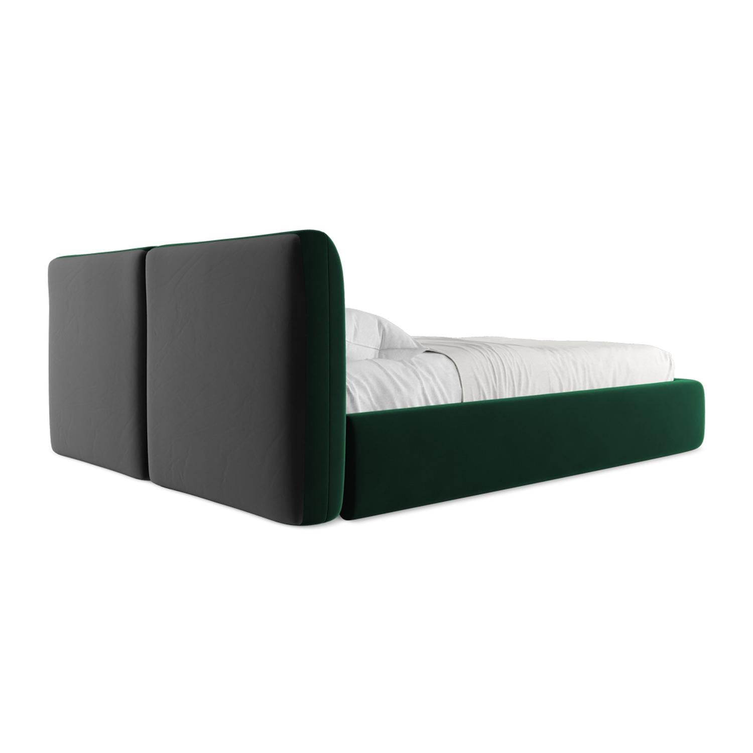 Riviera - Davis - Butelkowa zieleń - 160x200