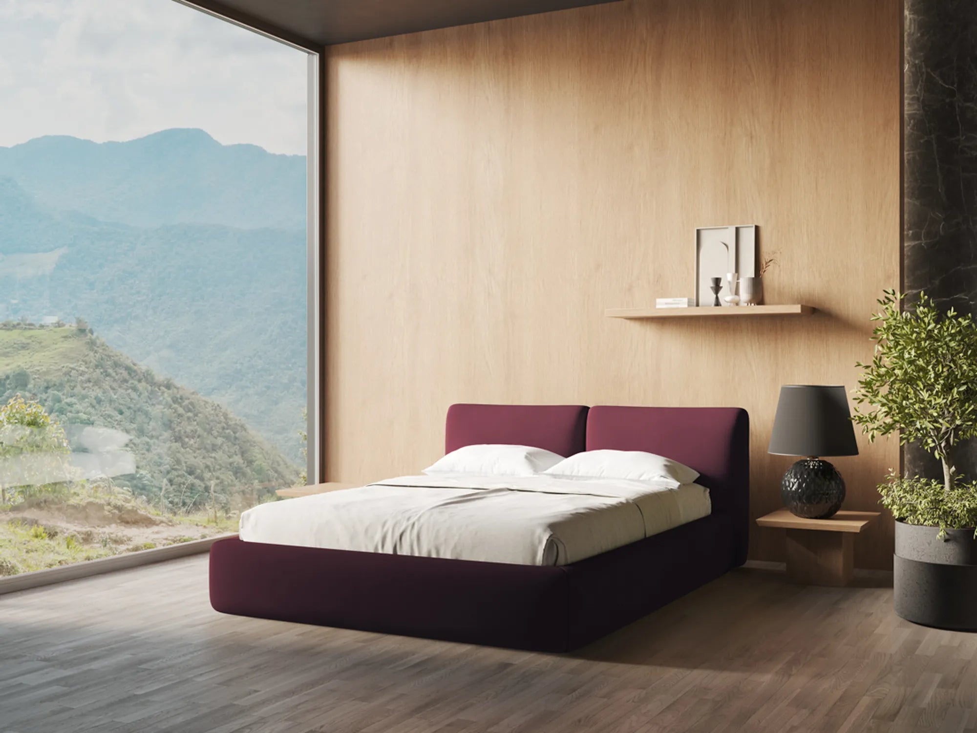 Rosario - Idesin - Bordo - 180x200