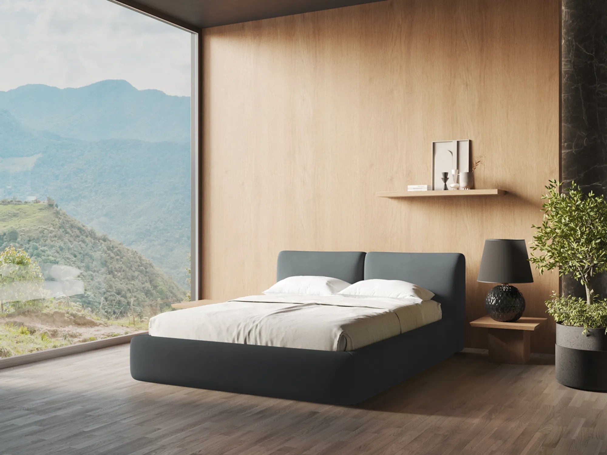 Rosario - Idesin - Grafitowy - 180x200