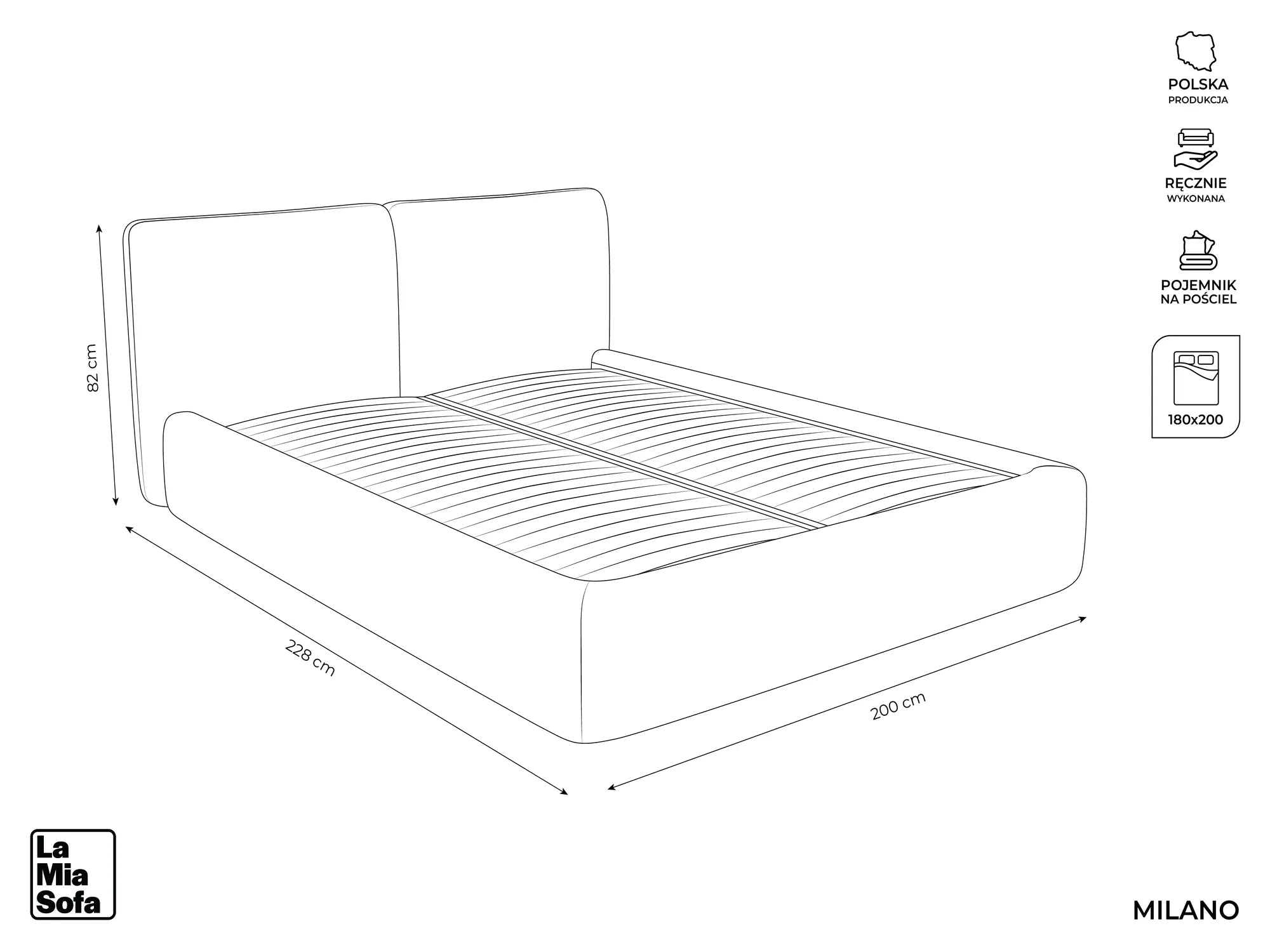 Pixie - Fabb - Szary - 180x200