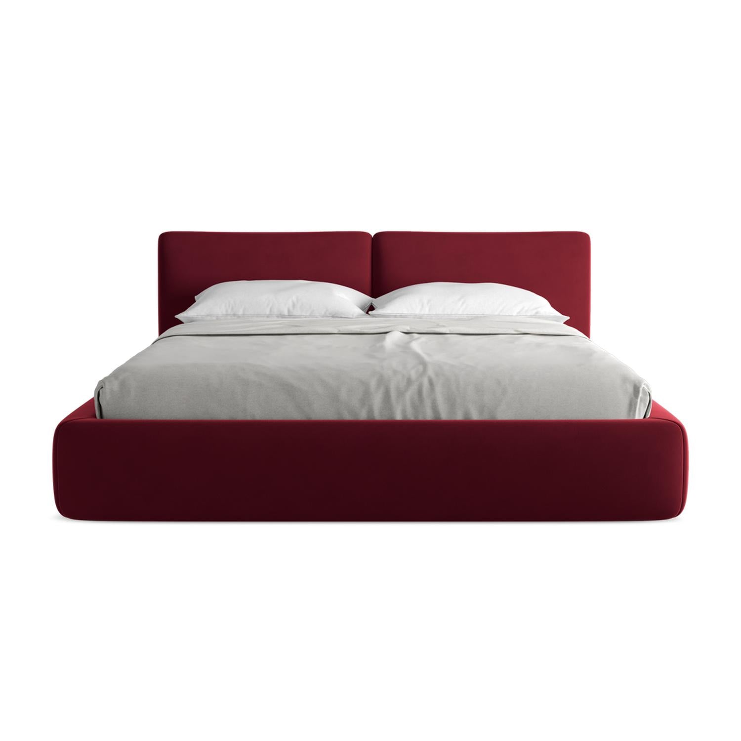 Riviera - Davis - Burgundowy - 180x200