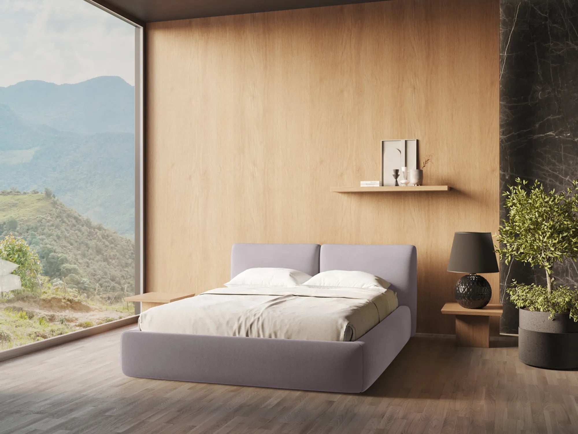 Riviera - Davis - Lawendowy - 180x200