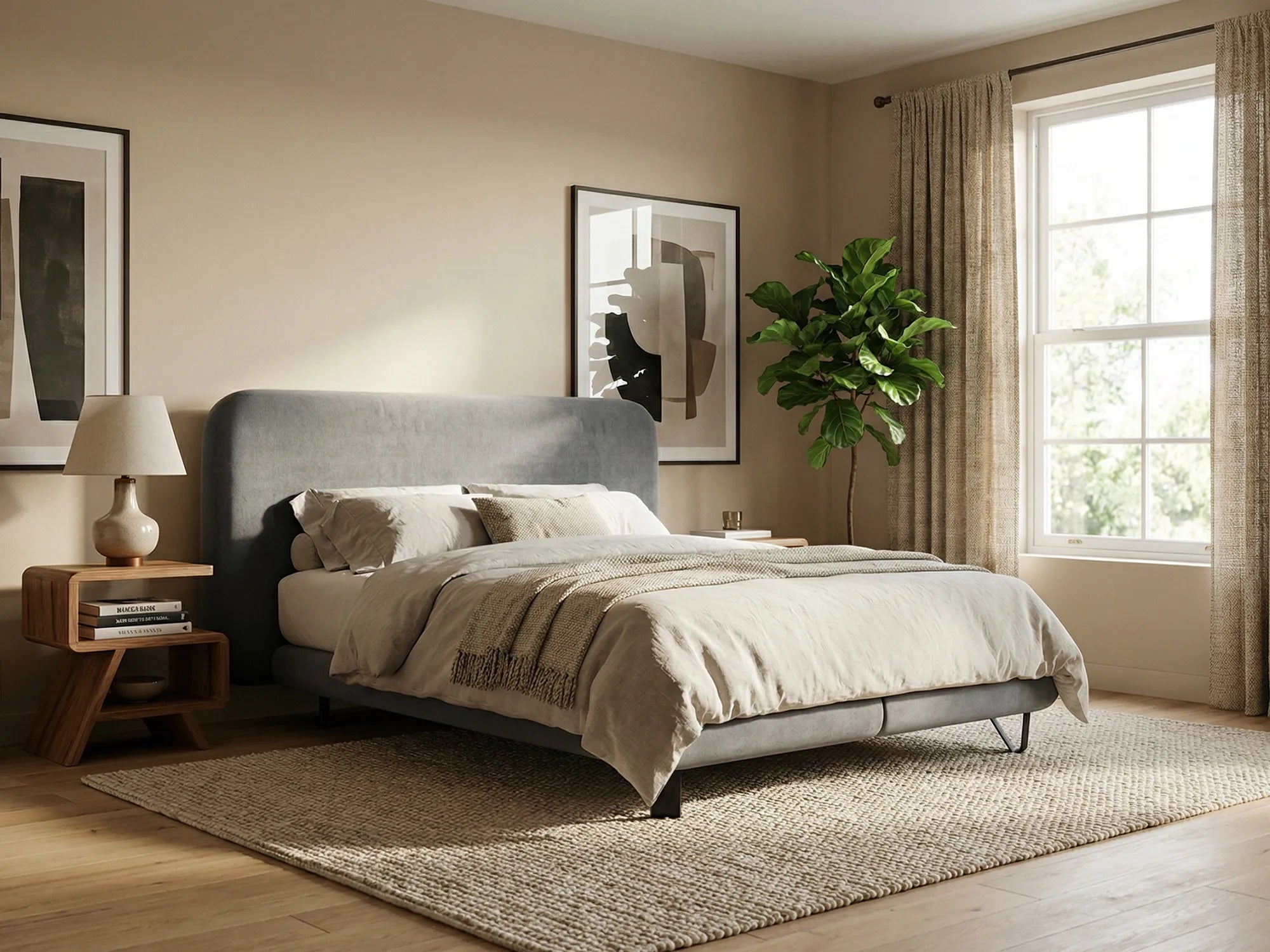 Bluvel - Fabb - Stalowy - 140x200