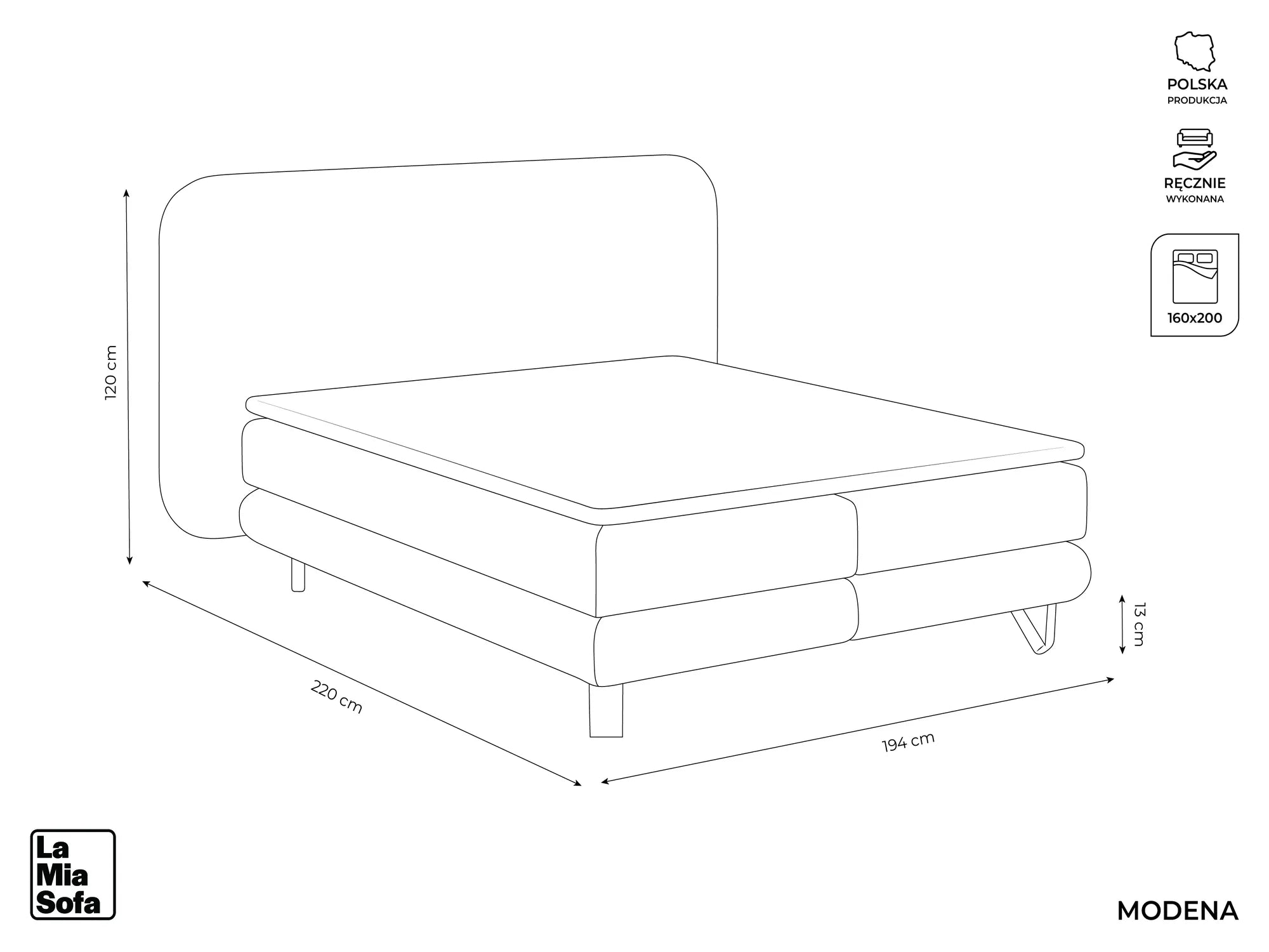 Bluvel - Fabb - Oliwkowy - 160x200