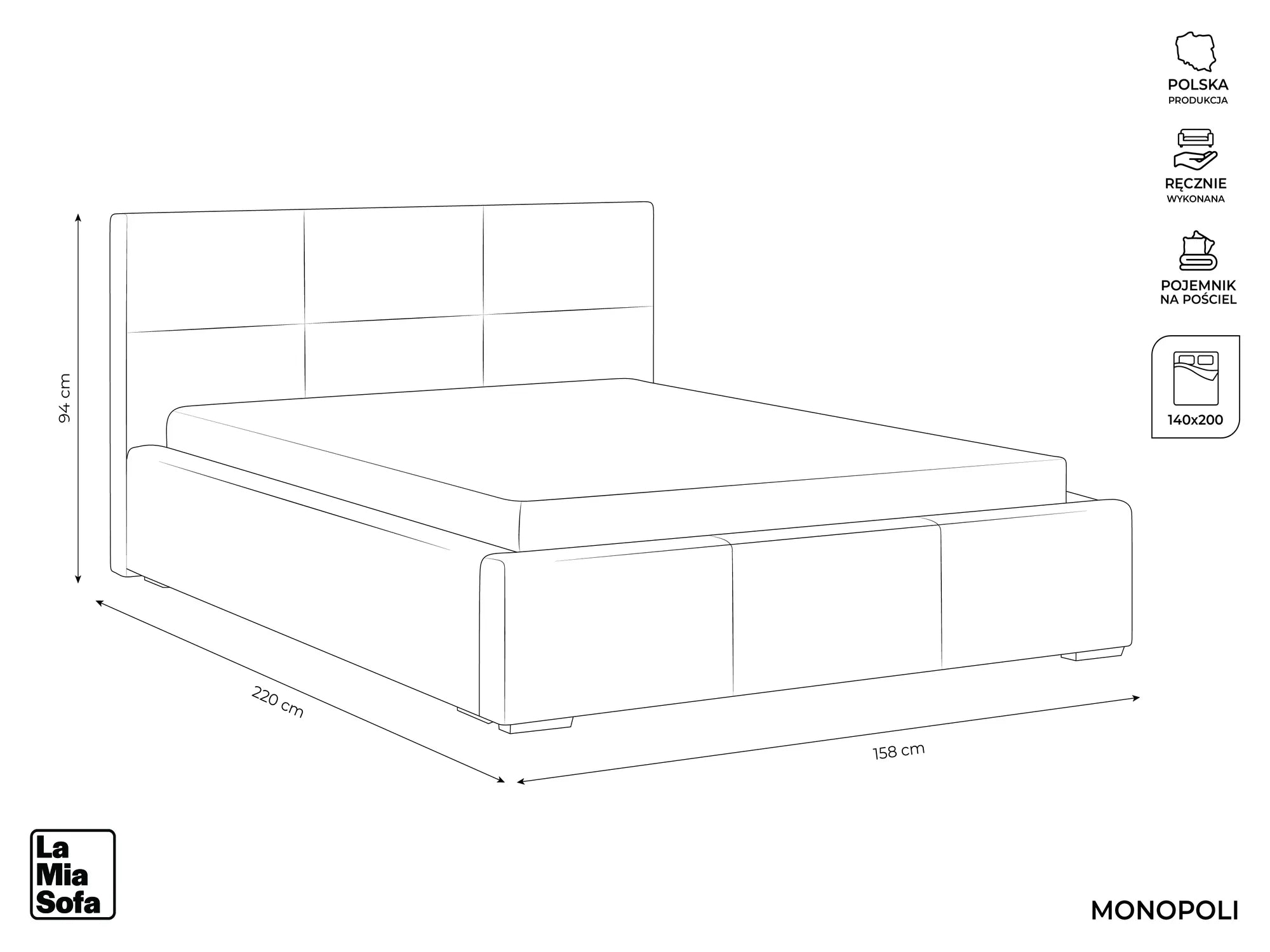 Bluvel - Fabb - Oliwkowy - 140x200
