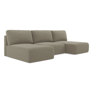 Otwarta sofa panoramiczna z funkcją spania Ostia - 312cm
