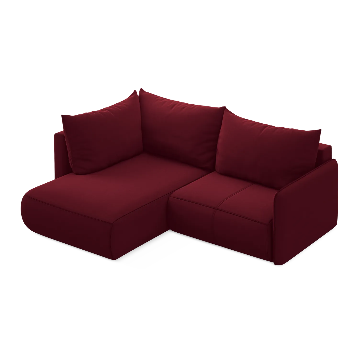 Riviera - Davis - Burgundowy / Lewy