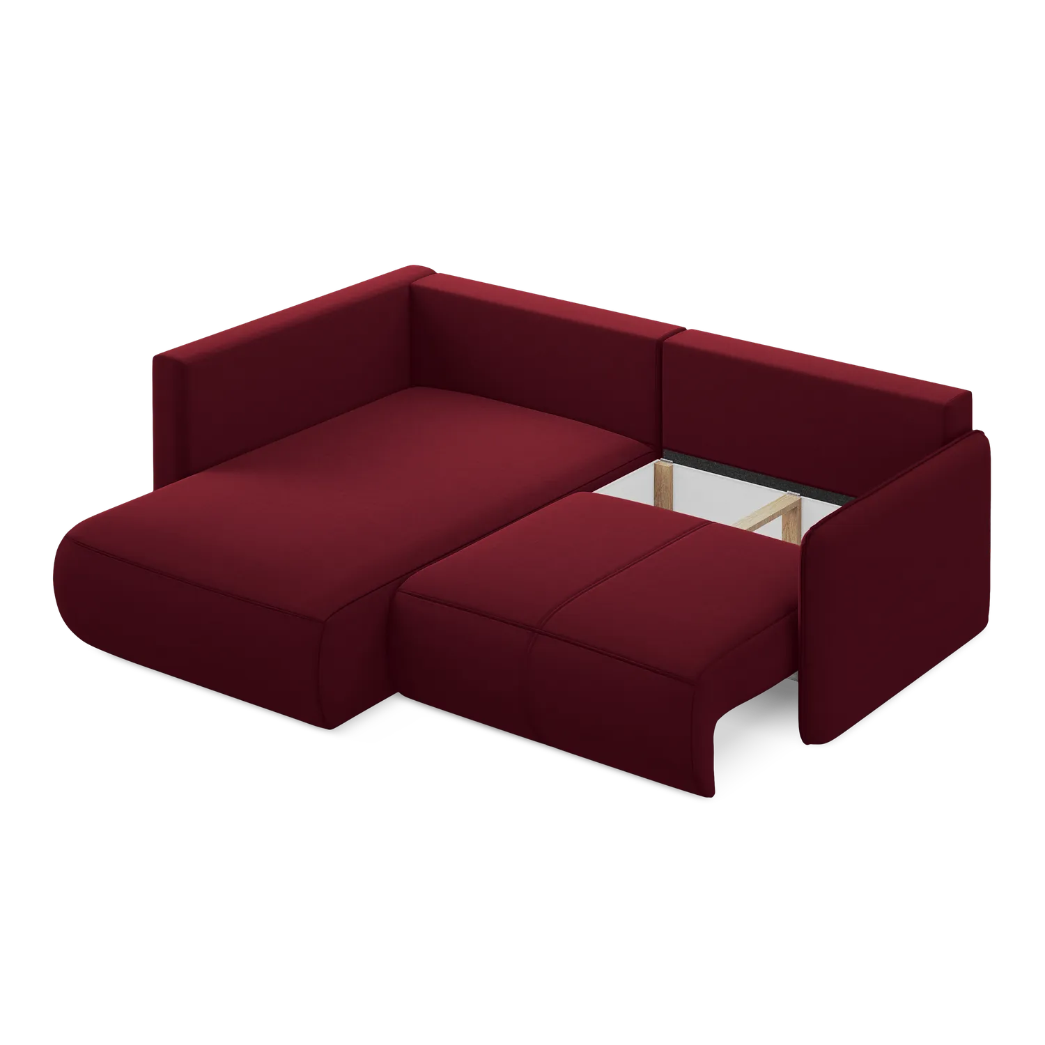 Riviera - Davis - Burgundowy / Lewy