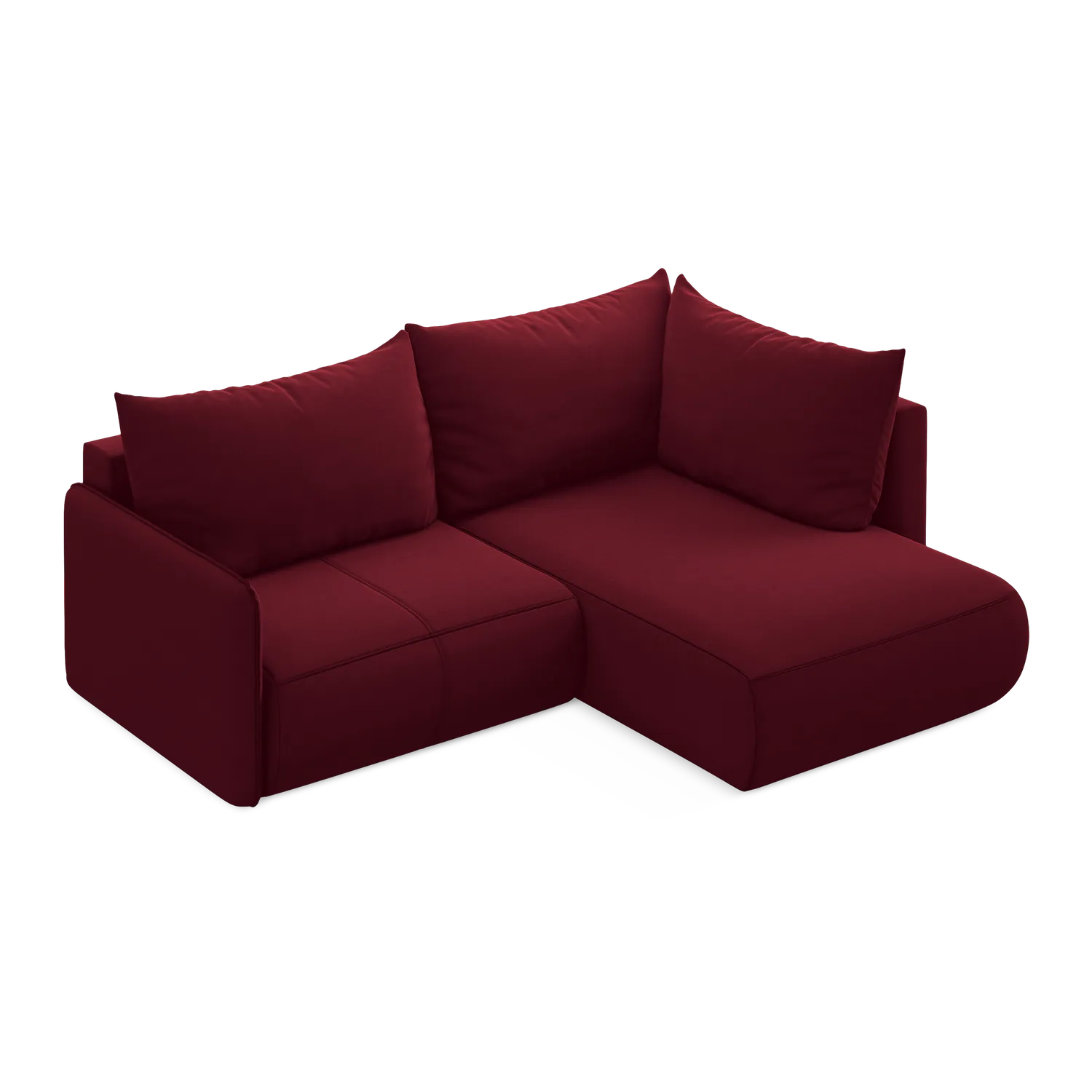 Riviera - Davis - Burgundowy / Prawy