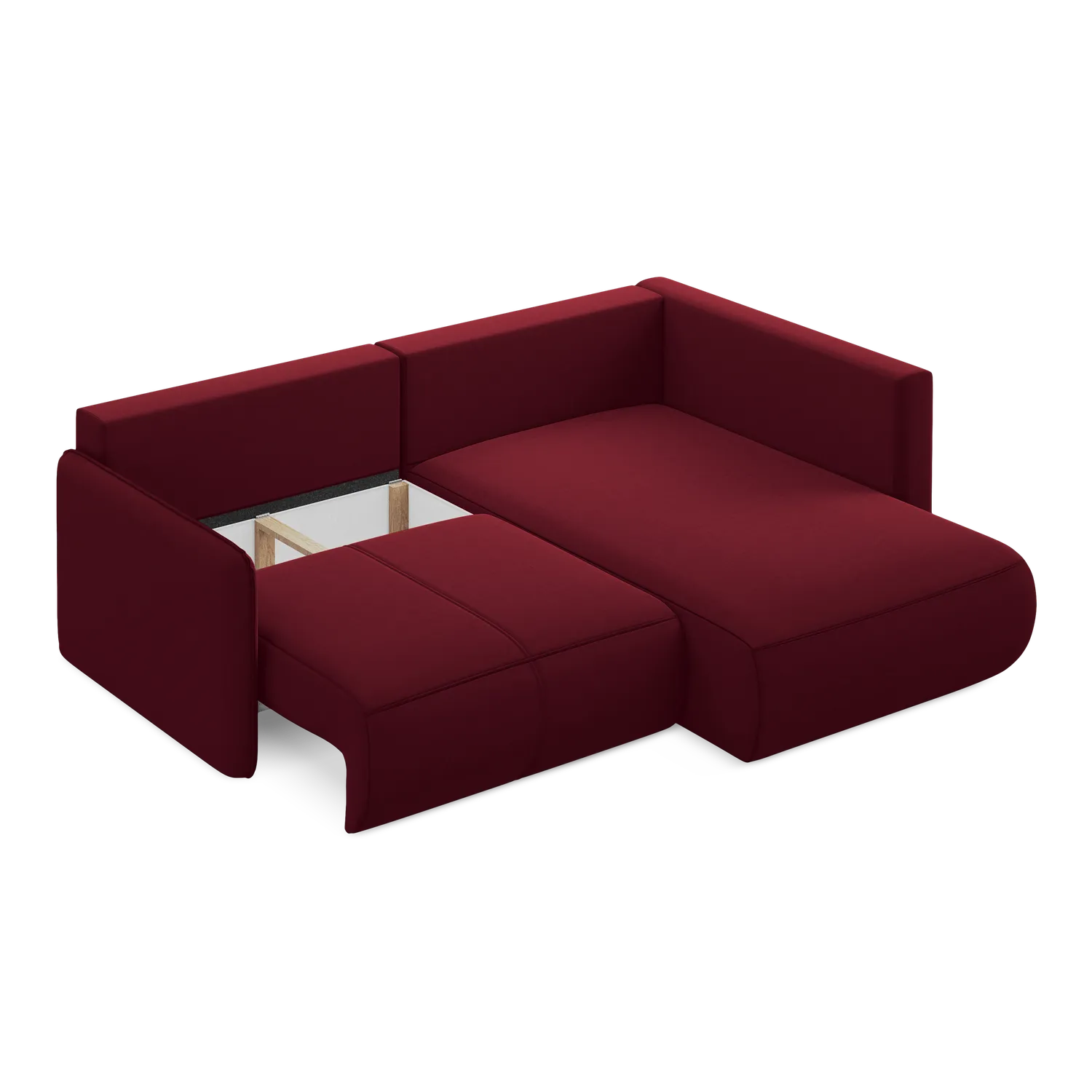 Riviera - Davis - Burgundowy / Prawy