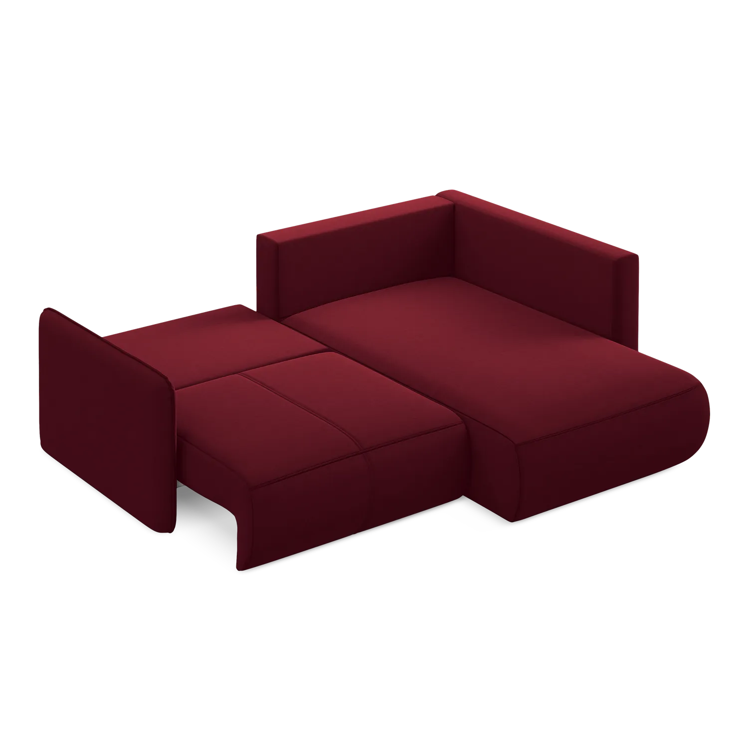 Riviera - Davis - Burgundowy / Prawy