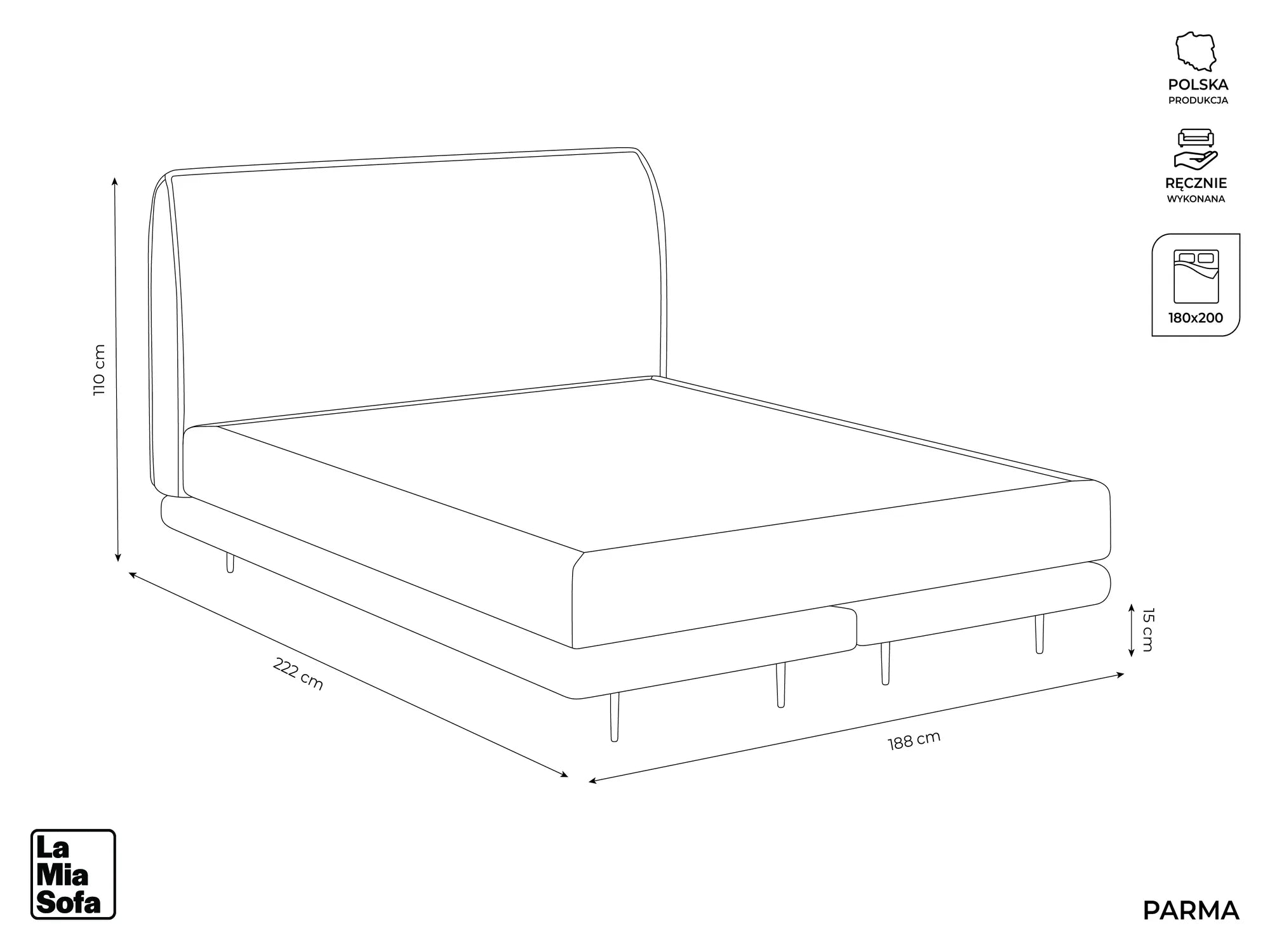 Bluvel - Fabb - Oliwkowy - 180x200