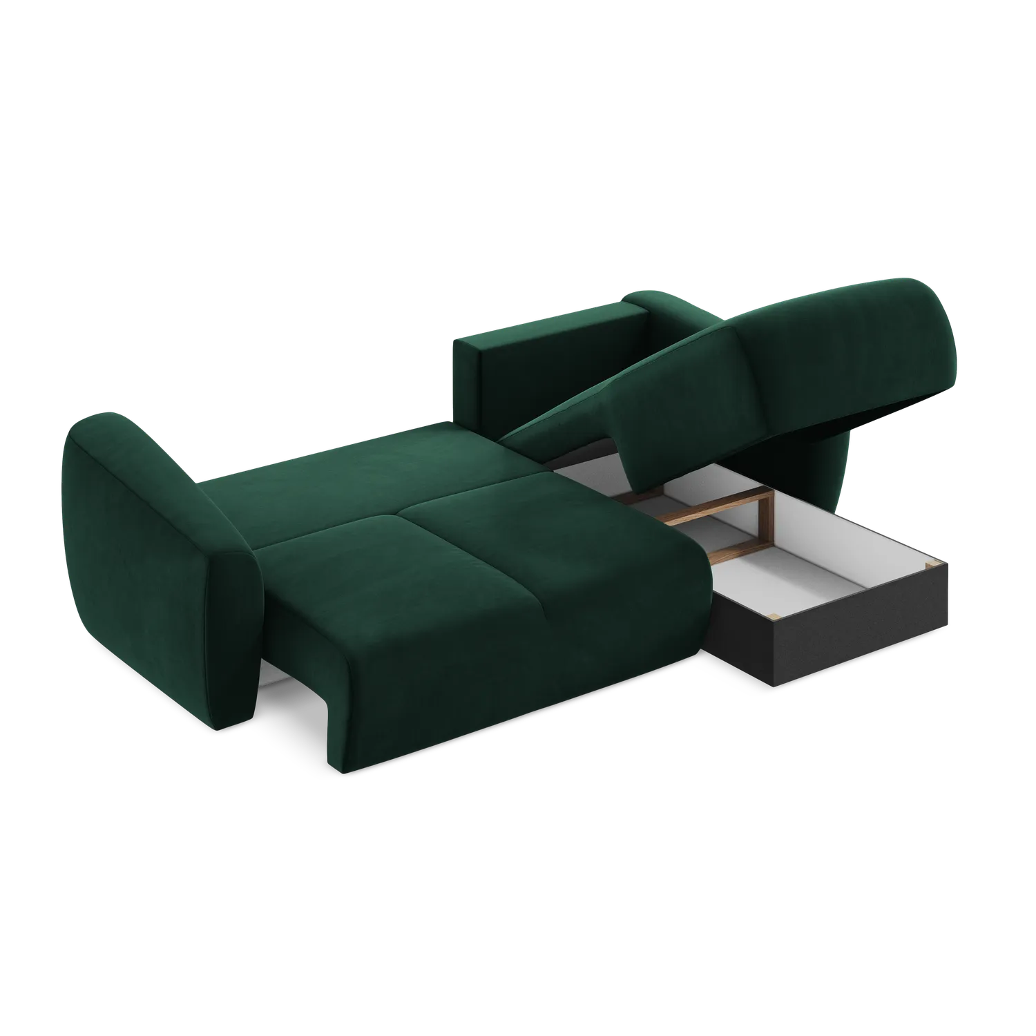 Bluvel - Fabb - Butelkowa zieleń / Prawy