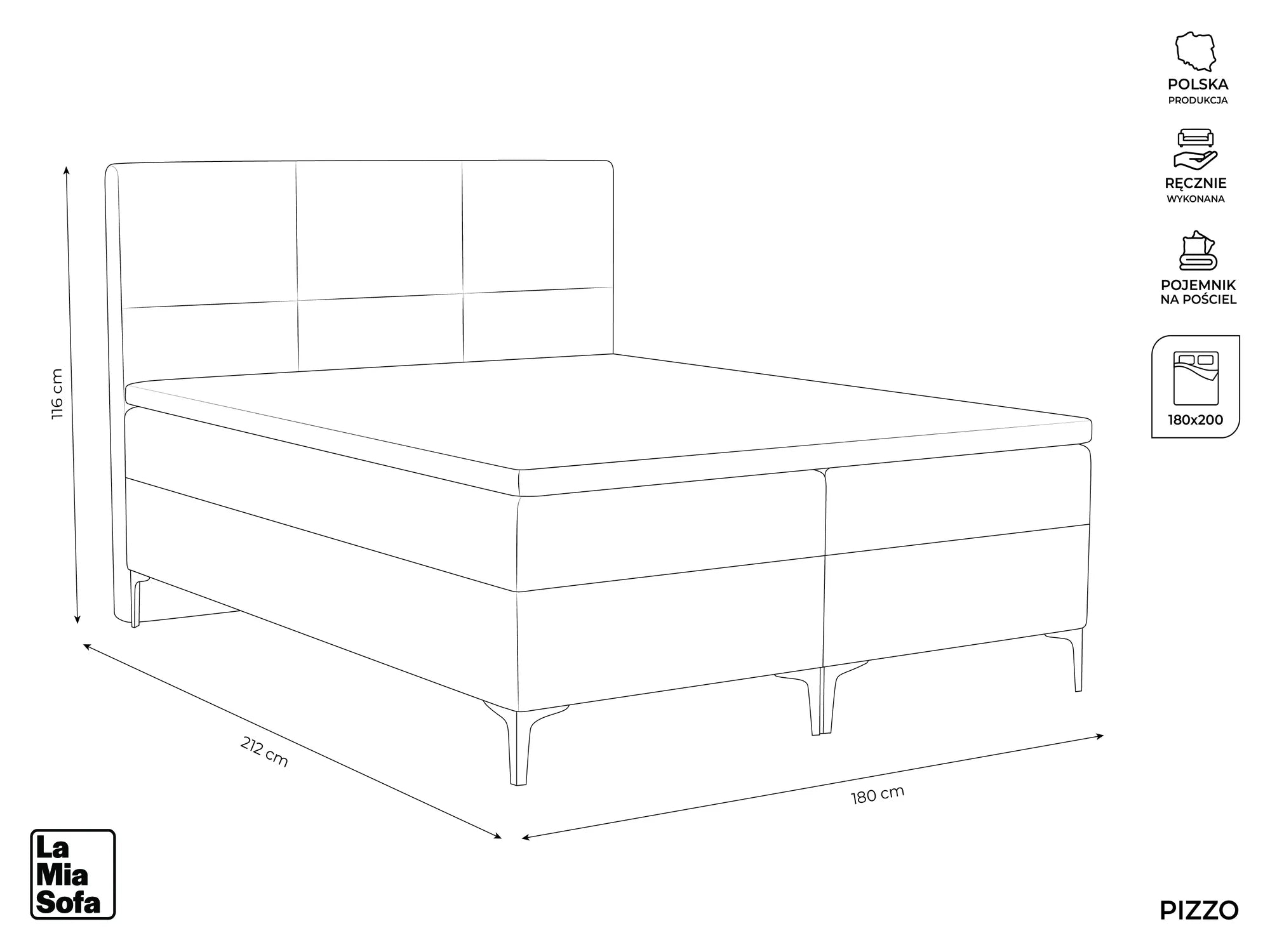 Bluvel - Fabb - Lawendowy - 180x200