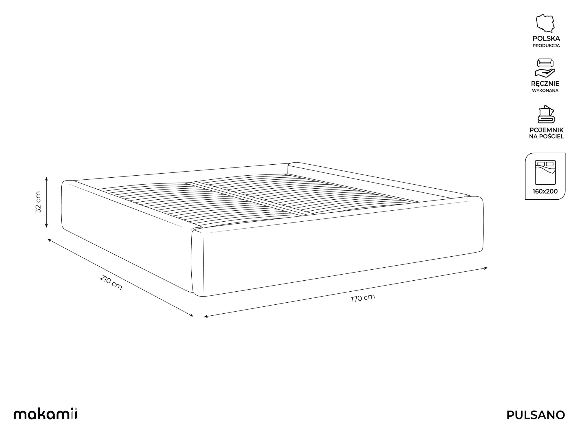 Bluvel - Fabb - Srebrny - 160x200