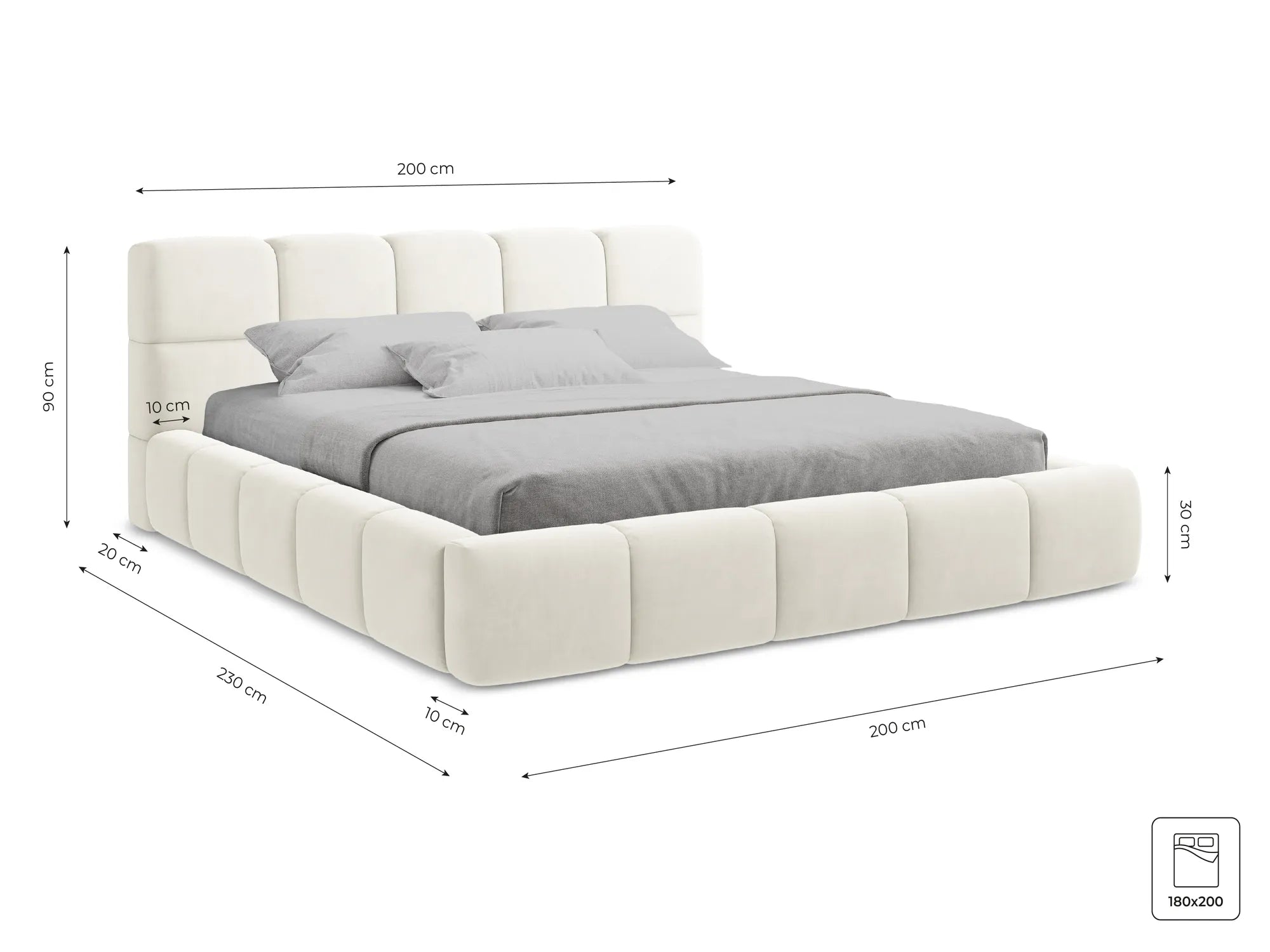 Bluvel - Fabb - Terakota - 180x200