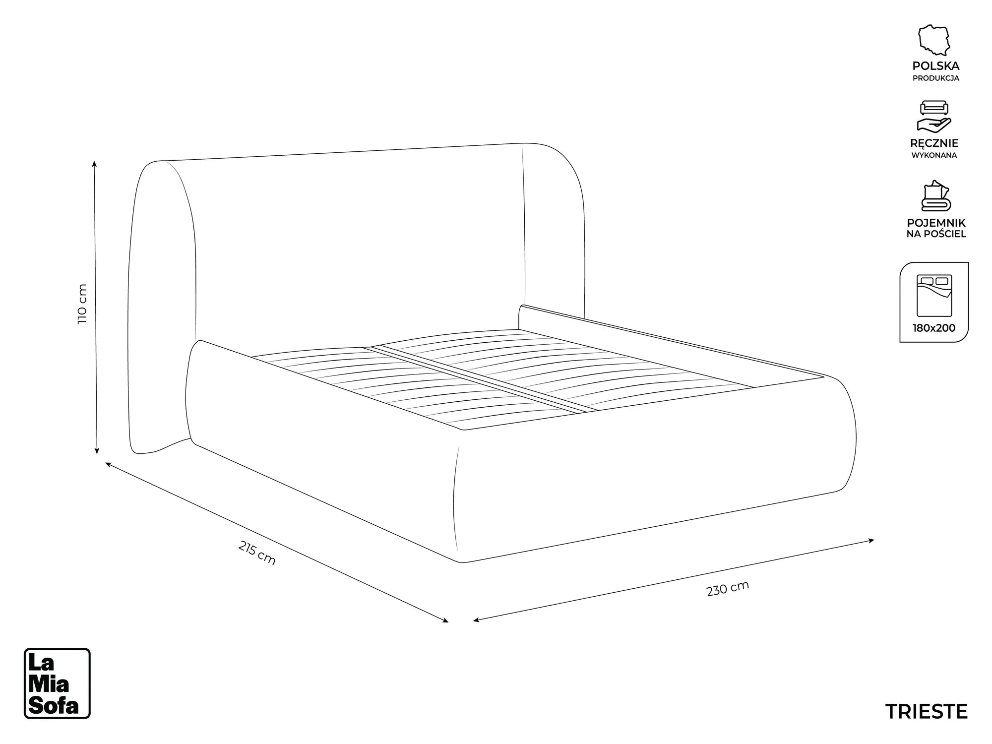 Bluvel - Fabb - Srebrny - 180x200
