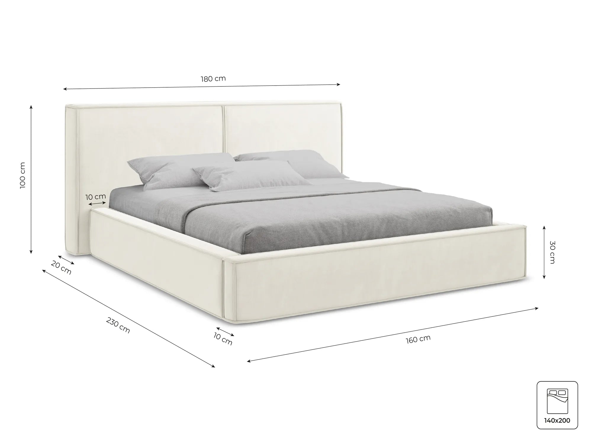 Bluvel - Fabb - Lawendowy - 140x200