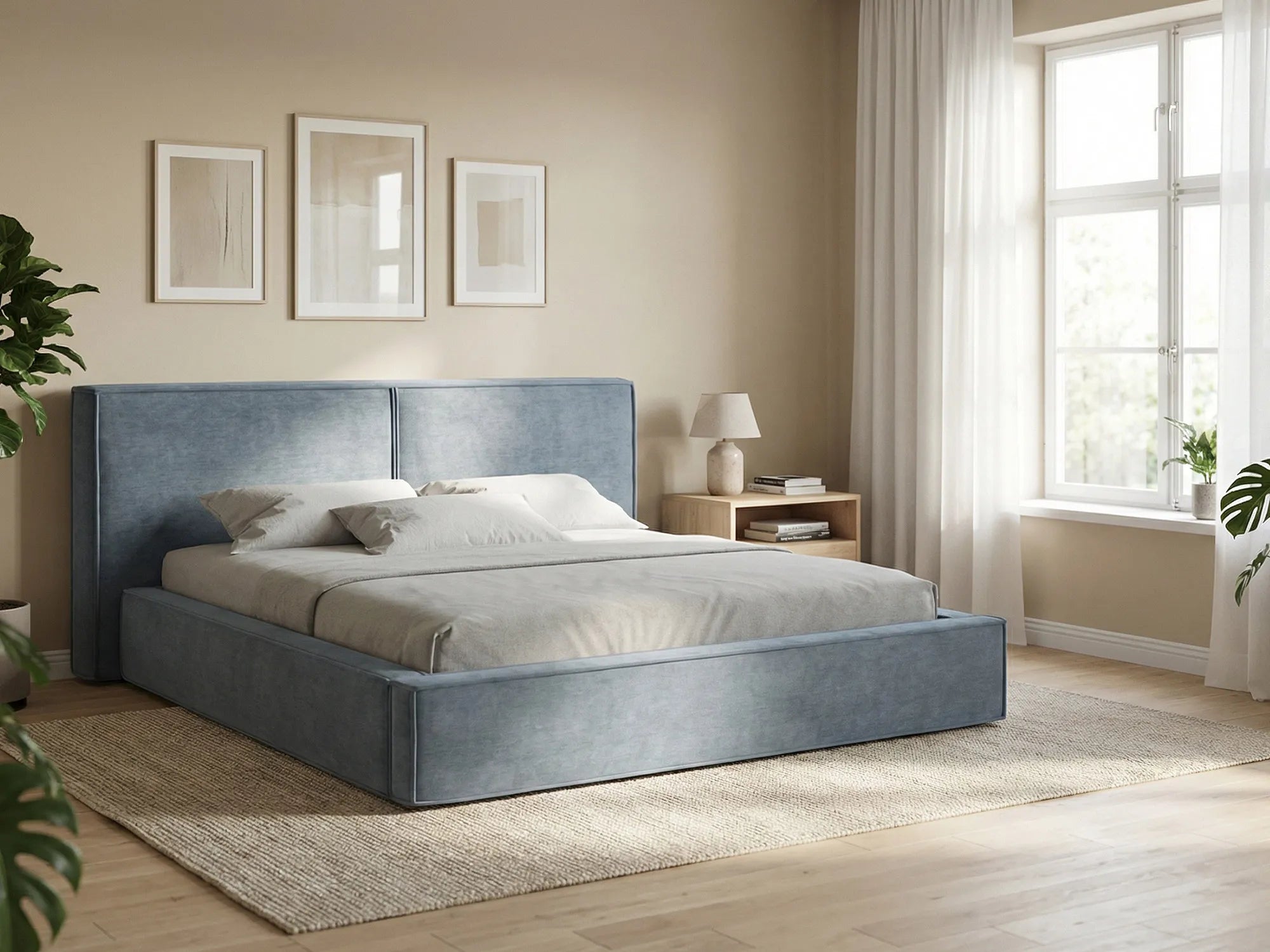 Bluvel - Fabb - Stalowy - 160x200