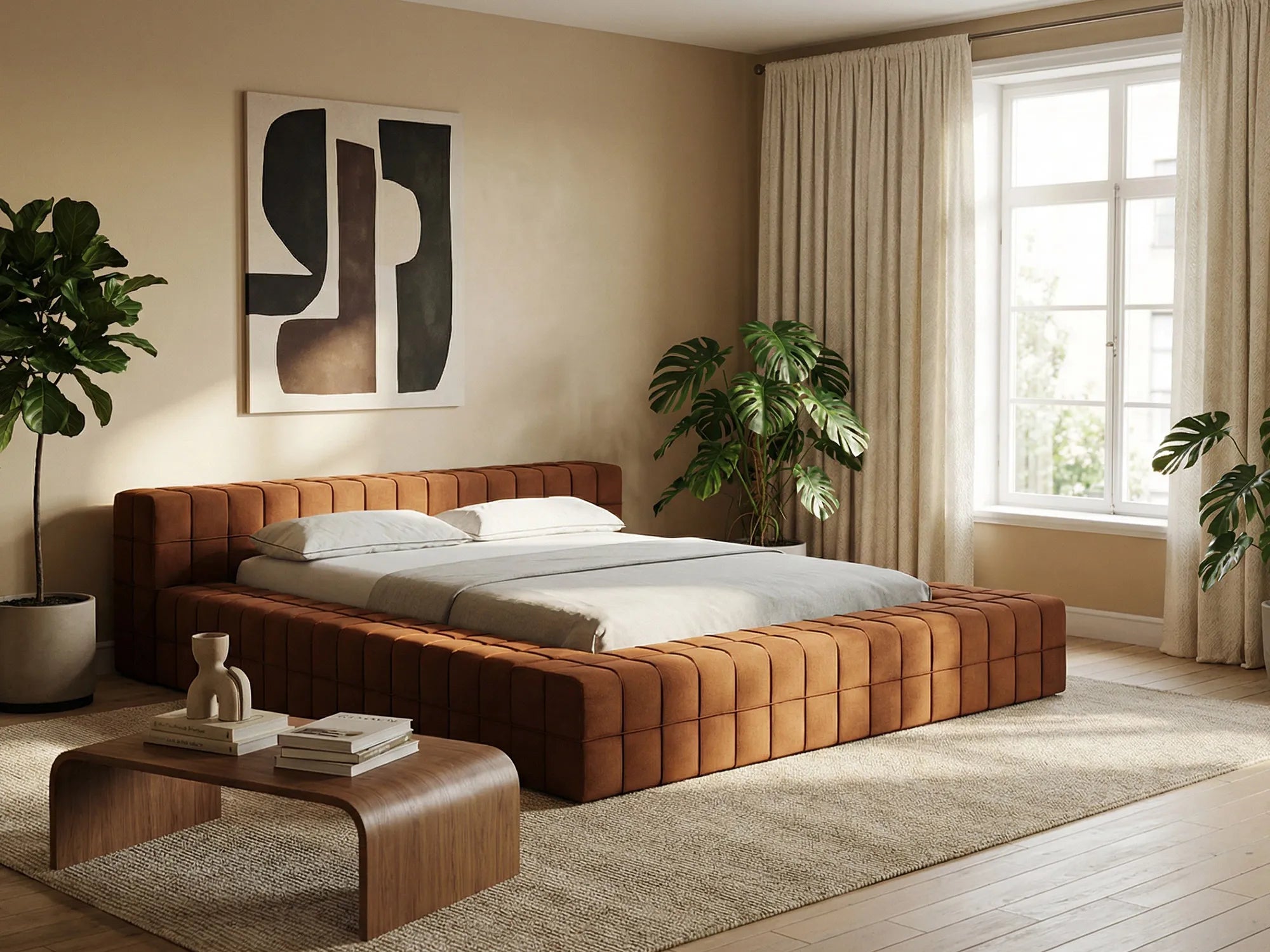 Bluvel - Fabb - Terakota - 160x200