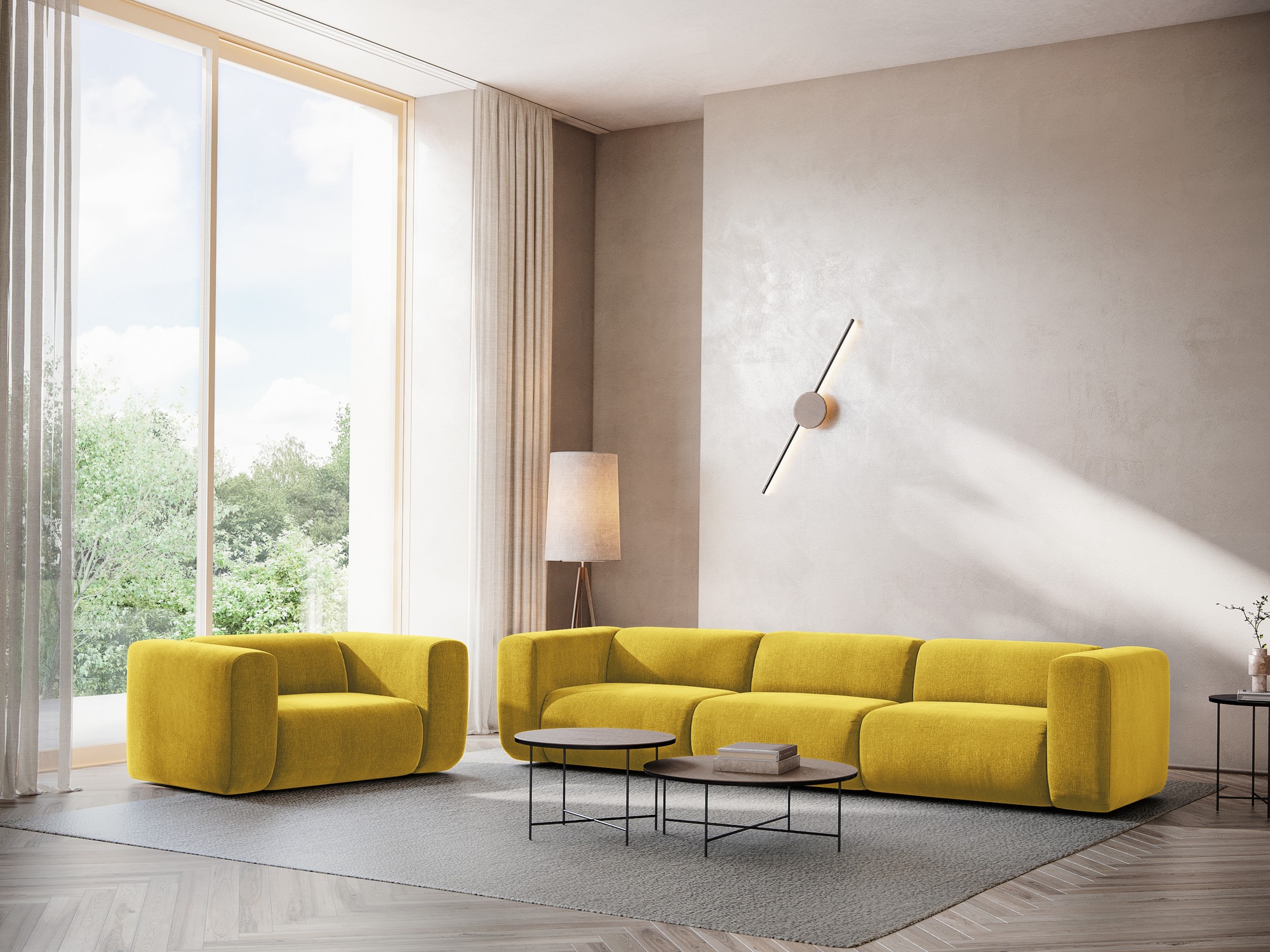 LaMiaSofa - Sofa 3-osobowa Bari - 230cm