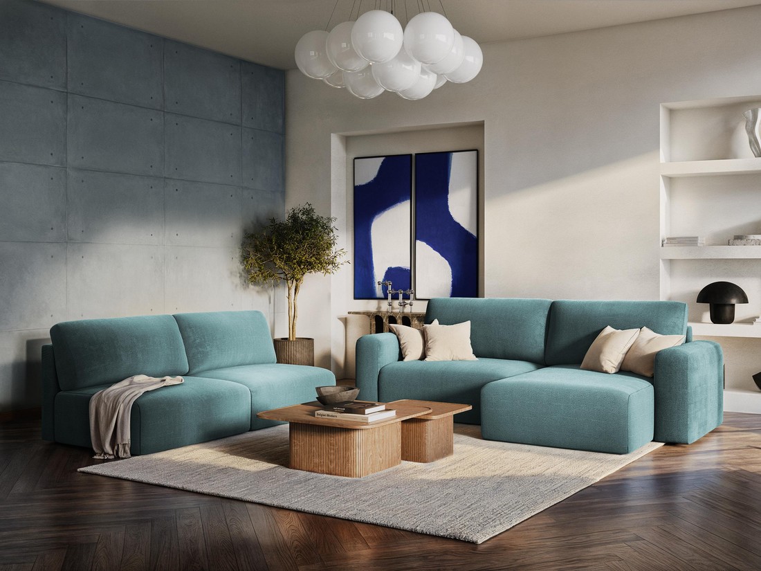 LaMiaSofa - Open corner sofa with sleeping function Ostia - 210cm